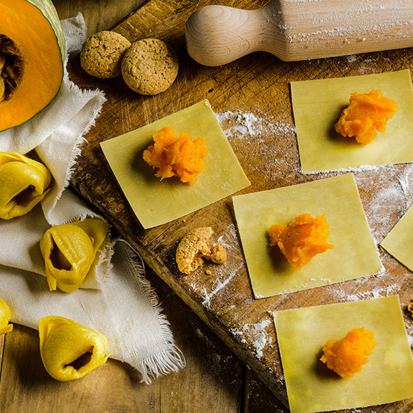 I tortelli di zucca, piatto simbolo della cucina mantovana